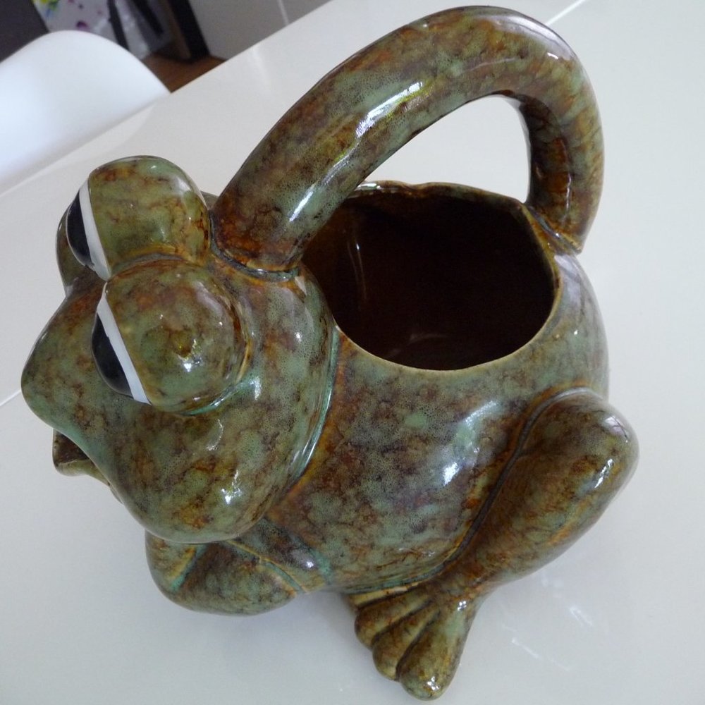 GORGEOUS FUNKY MID CENTURY CERAMIC WATERING POT MADE BY BIRD BRAIN - Picture 2 of 6